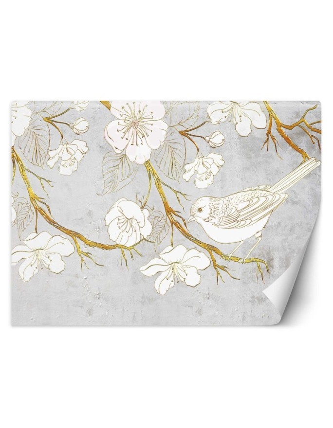 Exclusive wall murals - Bird flowers nature | FEEBY