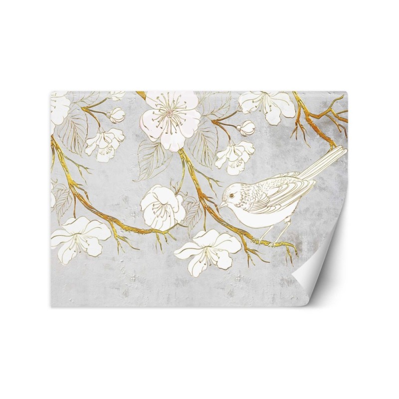 Exclusive wall murals - Bird flowers nature | FEEBY