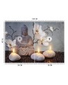 Stylish wall murals - Buddha and candles | FEEBY