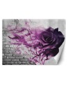 Modern wall mural - Violet rose smoke | FEEBY