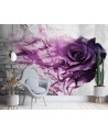 Modern wall mural - Violet rose smoke | FEEBY