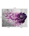 Modern wall mural - Violet rose smoke | FEEBY