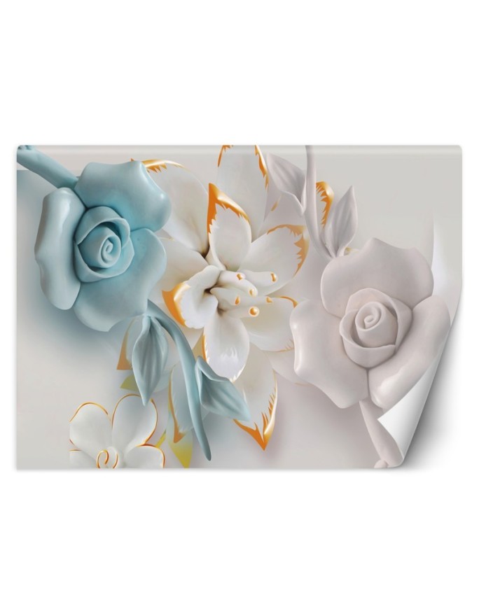 Wall mural Flowers abstract 3D