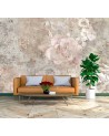 Original wall murals - Concrete boho rose flower | FEEBY
