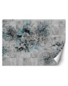 Exclusive wall mural - Watercolour flowers on grey background | FEEBY