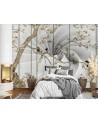 Exclusive wall mural - Birds on a branch 3D | FEEBY
