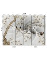 Exclusive wall mural - Birds on a branch 3D | FEEBY