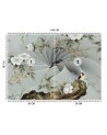 Exclusive wall murals - Bird on a branch 3D | FEEBY