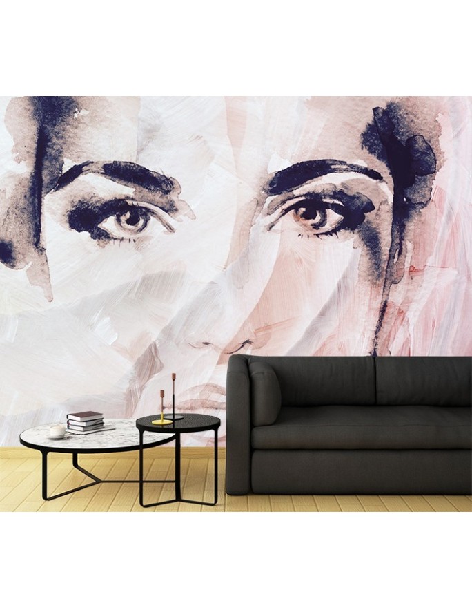 Exclusive wall murals - Female portrait face | FEEBY