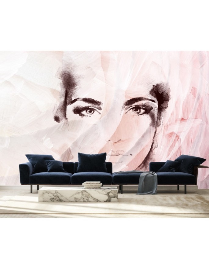 Unique wall murals - Portrait of a woman | FEEBY