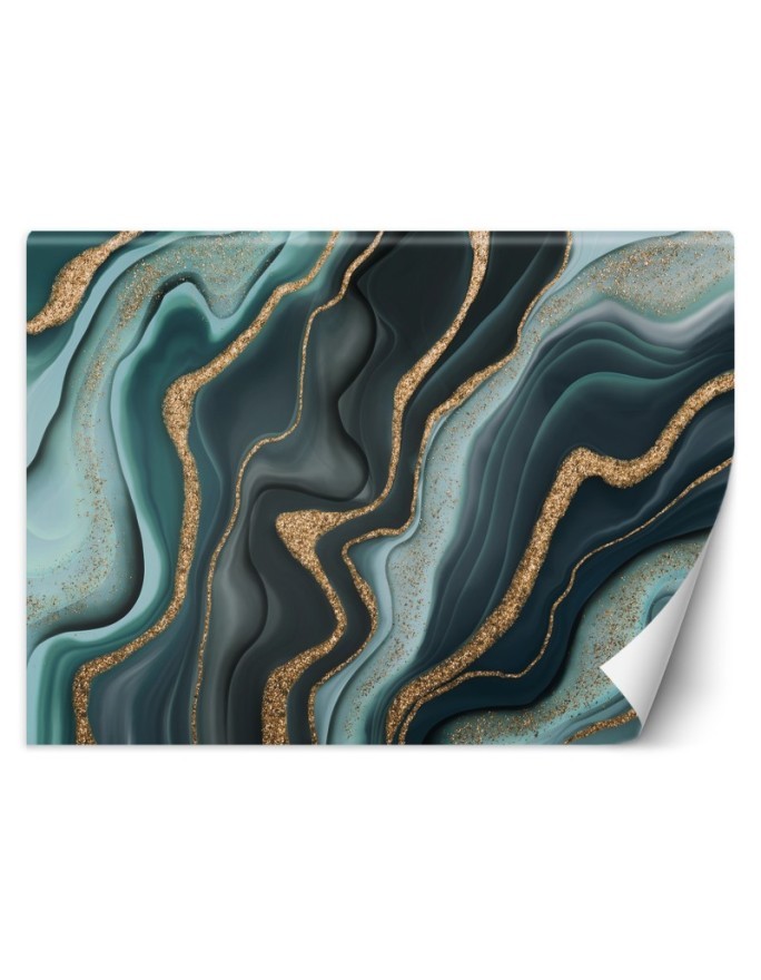 Exclusive wall murals - Turquoise marble | FEEBY