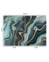 Exclusive wall murals - Turquoise marble | FEEBY