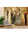 Stylish wall mural - Street between buildings in Tuscany | FEEBY