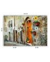 Stylish wall murals - Streets in Tuscany Italy | FEEBY