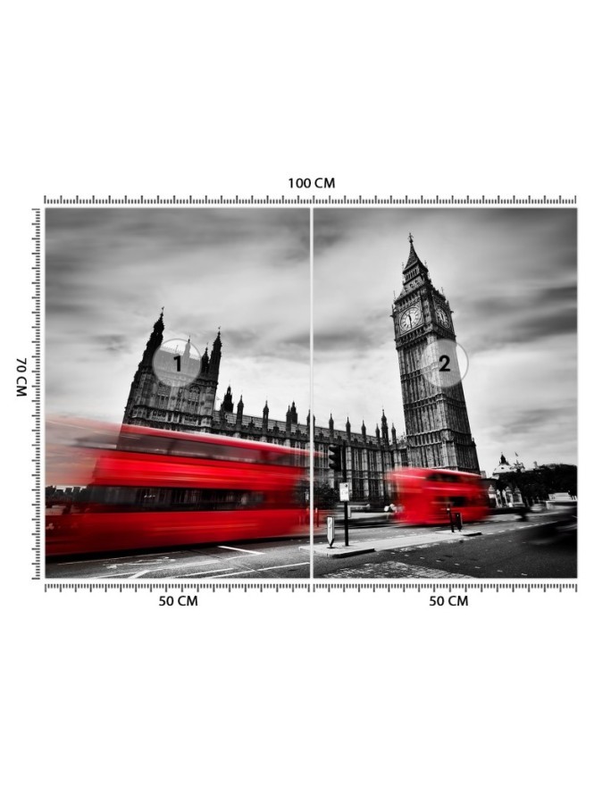 Modern wall murals - London red bus | FEEBY