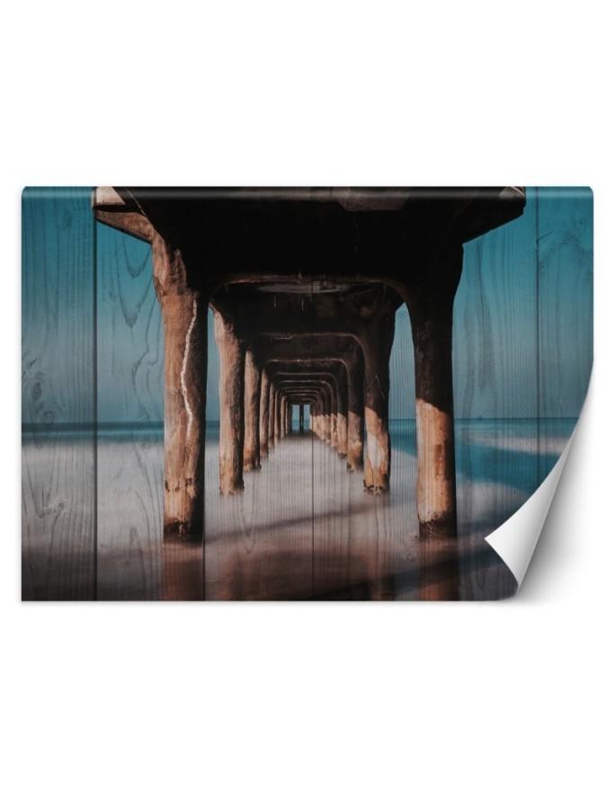 Original wall murals - Wooden tunnel under the pier | FEEBY