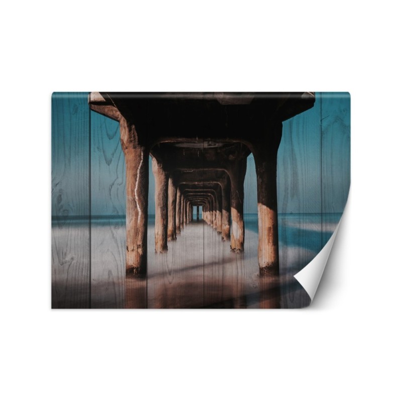 Original wall murals - Wooden tunnel under the pier | FEEBY