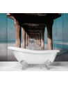 Original wall murals - Wooden tunnel under the pier | FEEBY