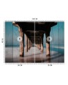 Original wall murals - Wooden tunnel under the pier | FEEBY