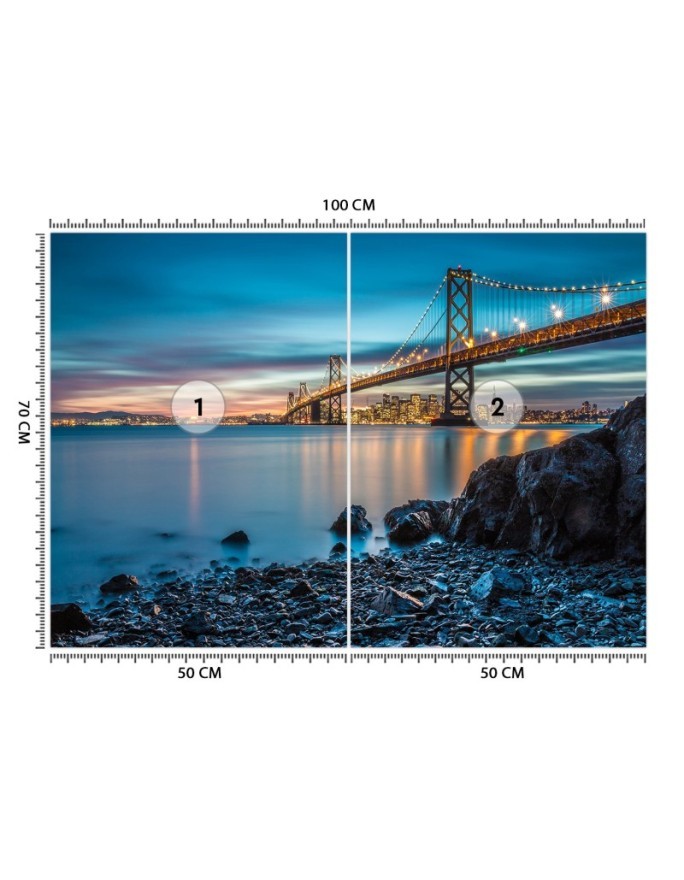 Original wall murals - San Francisco bridge | FEEBY