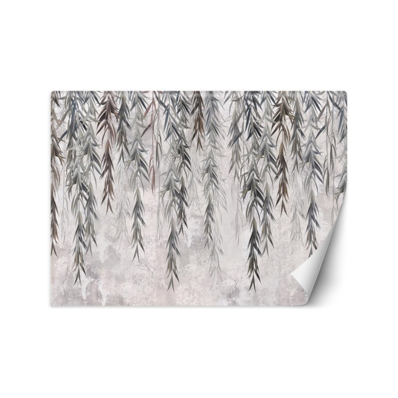 Stylish Wallpapers - Tropical leaves in grey | FEEBY