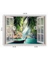 Most fashionable Wallpapers - Window view tropical beach palm trees | FEEBY