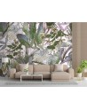 Exotic Wallpapers - Monstera and tropical leaves in pastels | FEEBY