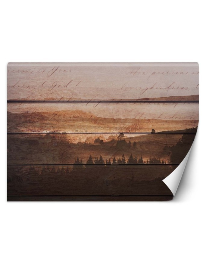 Designer Wallpapers - Vintage plank forest | FEEBY