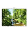 Inspirational wall mural - Mountain stream forest nature | FEEBY