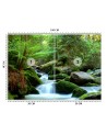 Original wall murals - Mountain stream forest nature | FEEBY