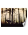 Fleece wall mural from photo - Animals in the forest | FEEBY
