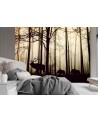 Fleece wall mural from photo - Animals in the forest | FEEBY