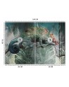 Exotic wall mural - Chameleon tropical forest nature | FEEBY