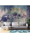 Exclusive wall murals - Chameleon on a branch in the jungle | FEEBY