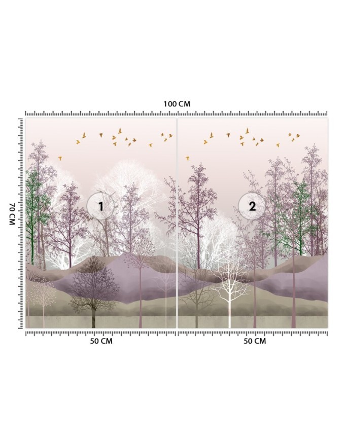 Unique wall murals - Birds nature forest | FEEBY
