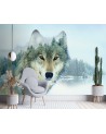 Unique wall murals - Wolf lake | FEEBY