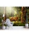 Original wall mural - Deer in the forest | FEEBY