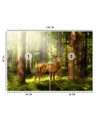 Original wall mural - Deer in the forest | FEEBY
