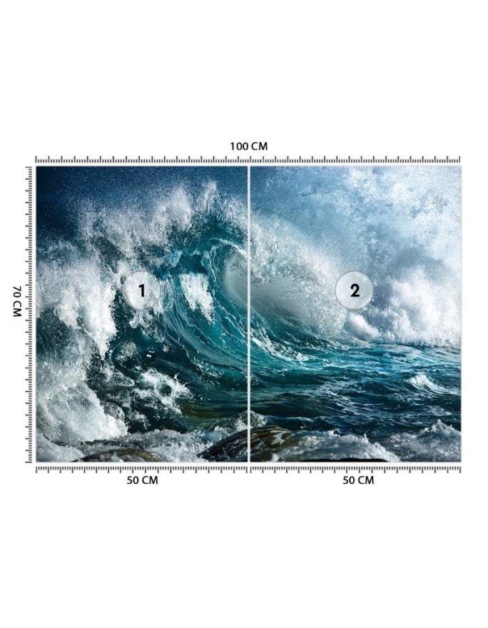 Modern wall murals - Stormy sea | FEEBY