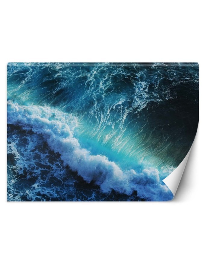 Stylish wall murals - Blue waves | FEEBY