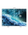 Stylish wall murals - Blue waves | FEEBY