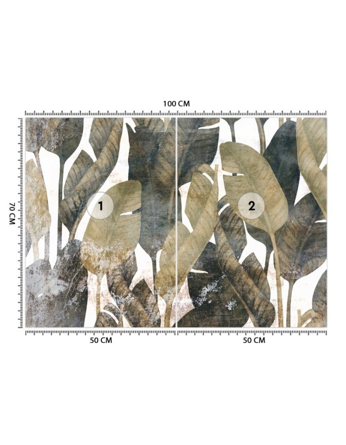 Exotic wall murals - Banana leaves | FEEBY