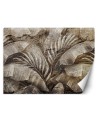 Designer wall murals - Tropical leaves concrete texture | FEEBY