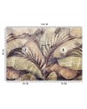 Exclusive wall murals - Palm tree leaves jungle on imitation concrete | FEEBY