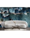 The most fashionable Wallpapers - Glass blue abstract | FEEBY