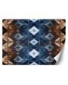 Modern Wallpaper - Geometric pattern blue and brown | FEEBY