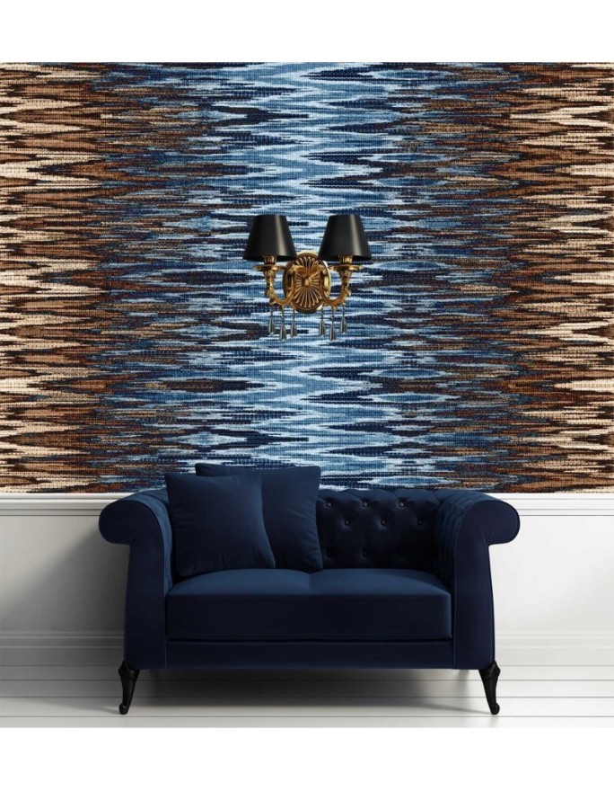 Modern Wallpaper - Abstract blue and brown pattern | FEEBY