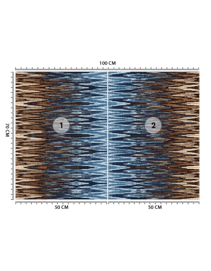 Modern Wallpaper - Abstract blue and brown pattern | FEEBY