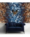 Trendy Wallpaper - Blue tapestry vintage pattern | FEEBY