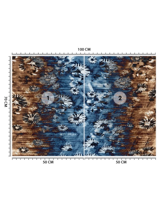 Trendy Wallpaper - Blue tapestry vintage pattern | FEEBY